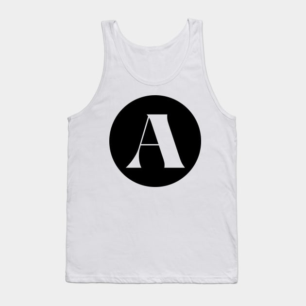 A (Letter Initial Monogram) Tank Top by n23tees